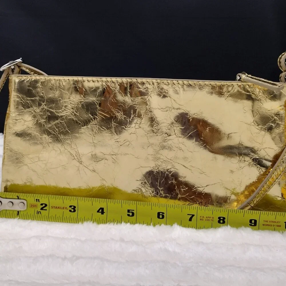MADEWELL Metallic Gold Mini Sculptural Buckle Shoulder Bag - Picture 5 of 11